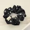 Goma para el pelo de estilo coreano con lunares simples y tacto de alta gama, Cinchuelo de moda, Versátil para salidas, Banda elástica elegante para coleta
