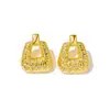 Aretes de Marco Cuadrado Tejido, Aretes Cuadrados Que Atraen Riqueza, Diseño Simple, Retención de Color Patentada, Marca Mesurely