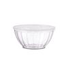 A73-76 saladeira com tampa PET transparente tigela de mistura de vegetais portátil piquenique de viagem organizando louça Caixa de tigela