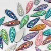 Pegatinas para cejas largas color AB AB, forma de gota de agua, con pedrería de cola de fénix, accesorios de decoración para ropa, pedrería de base plana para decoración DIY