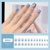 Dicas de Nail Art Unhas Usáveis Celebridade da Internet Luxo Leve Strass Empilhados Múltiplos Estilos Combinação Gradiente Cor Nude Francesa Zircônia Pontas de Unha Usáveis