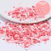 Cuentas de azúcar mixtas cuentas de colores fruta corazón arcilla blanda diy pegamento de crema goo tarjeta material accesorios para el cabello hechos a mano
