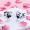 Pendientes de Pata de Perro Corazón Hueco Moda Popular Europea y Americana para Mujer Pendientes de Huella de Pie Amor Hueco Transfronterizos Aliexpress