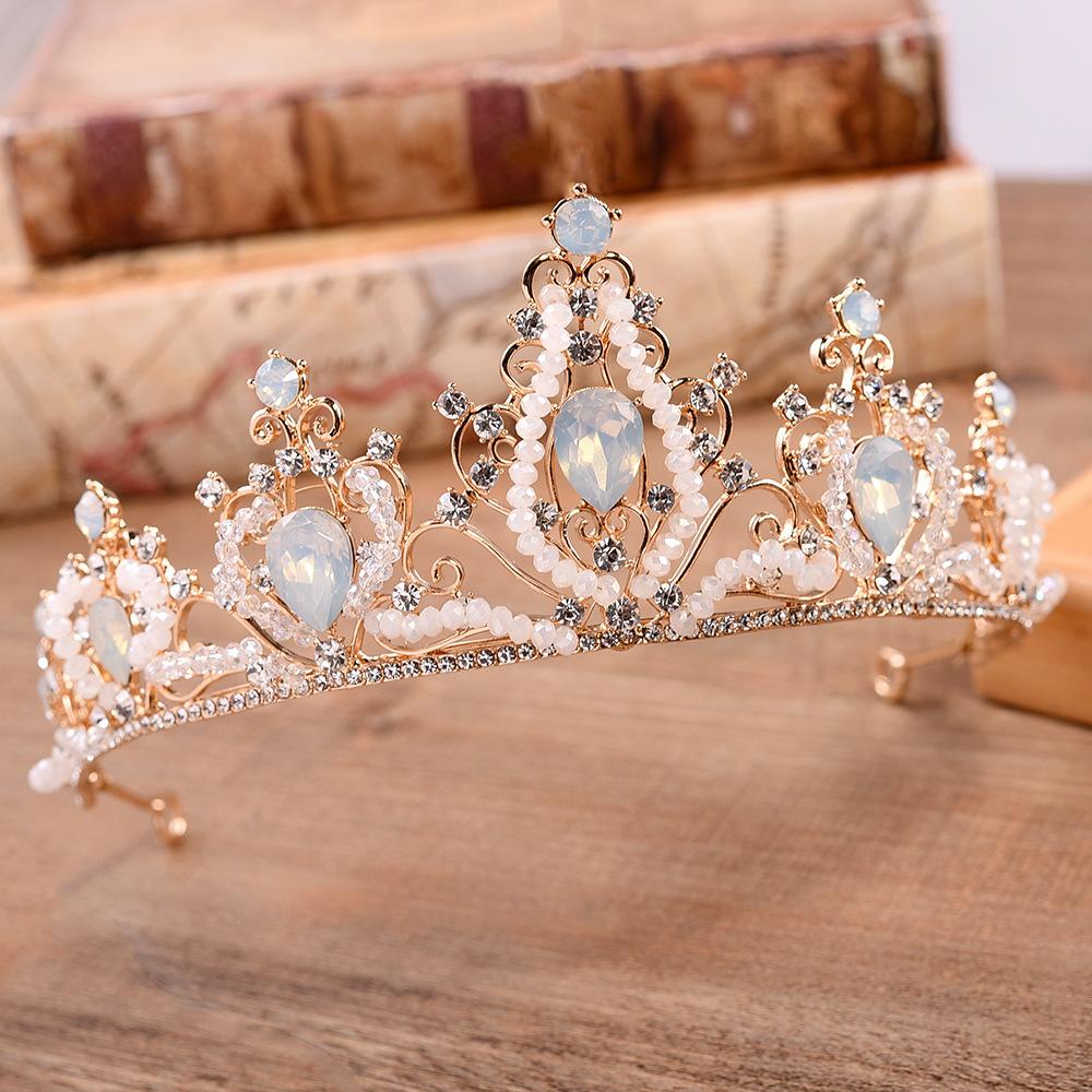 新娘手工皇冠 巴洛克皇冠 水晶皇冠