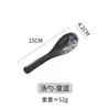 Colher de Sopa Japonesa Transfronteiriça Colher de Balcão Comercial Utensílios de Mesa Pretos Colher de Sopa Doméstica Colher Pequena Colher de Arroz Cerâmica Comércio Exterior