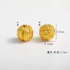 Esfera Oca Gota de Óleo Esmaltada com Contas Douradas Acessórios para Joias Artesanais DIY Pulseira com Contas Acessórios para Colares