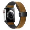 Adecuado para Apple Watch Correa de silicona de cuero genuino Apple Watch Correa de muñeca magnética de 49/45/44 mm para hombres y mujeres