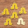 Múltiples Dijes de Aleación para Manualidades Chapado en Oro KC Animales Esmaltados Caballo Hormiga Oruga Insecto Caracol Colgantes Accesorios