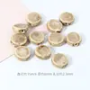 Accesorios para Joyería DIY Cuentas Cerámicas Planas de 16 mm Accesorios para Ropa Pulseras Cuentas Sueltas Cuentas Espaciadoras de Esmalte de Flor Material DIY