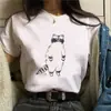 Nueva Camiseta de Manga Corta para Mujer Murciélago Ropa Abstracta Camiseta Tshir