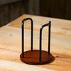 Portavasos Desechable Portavasos Sala de Estar Mesa de Café Portavasos de Papel Estante de Almacenamiento de Escritorio Portavasos de Bambú Madera para Taza de Té Café