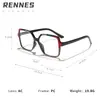 Gafas Leiren 2026 Estilo Europeo y Americano Cuadradas Pequeñas Anti Luz Azul para Hombres y Mujeres, Bloqueo de Color Dopamina, Adelgazantes del Rostro, Gafas de Prescripción