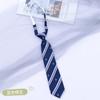 Pequeños accesorios para camisa de mujer sin corbata estilo jk/dk universitario retro a rayas marrón moda casual