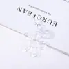 Pingente Chaveiro Criativo Transparente em Forma de Pétala de Flor, Estilo Japonês e Coreano, Fresco e Versátil, Ornamento Pendurado Presente