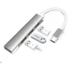 Aleación de aluminio nuevo Tipo-c a 4 USB 3.0 HUB hub divisor uno a cuatro estación de acoplamiento OTG