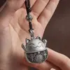 Llavero Colgante Gato de la Suerte para Coche para Hombres y Mujeres Llavero Hecho a Mano de Alta Gama Colgante para Bolso Llavero Lindo para Mujeres