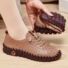 Grande Estoque DisponívelComércio Exterior Transfronteiriço Sapatos Femininos Plus Size 2026 Verão Novo Estilo Vazado Respirável Solado Macio Casual Sapatos Brancos