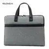 Maletín de Negocios en Stock con Logo Impreso, Bolsa para Conferencias Corporativas, Bolsa para Documentos, Maletín Portátil de Tela Oxford, Logo Personalizado