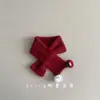 Lindo Bufanda de Punto para Niños con Forma de Briqueta para Otoño e Invierno, Bufanda Cálida Cruzada para Niños y Niñas, Engrosada y a Prueba de Viento