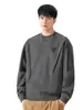 Ropa para Hombre Fengshe / Sudadera Pesada 360g, Estilo Americano Otoño/Invierno Tendencia Diseño Estructurado, Top de Manga Larga con Parche Rayado para Hombre
