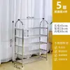 Sapateira de aço inoxidável multicamadas simples sapateira armazenamento sapateira espessa montagem dormitório quarto doméstico pequena sapateira