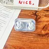 Estuche Portátil para Lentes de Contacto Estilo Ins, Lindo Estuche para Gafas de Conejito de Dibujos Animados, Tapa sin Rosca, Caja de Almacenamiento de Gafas Todo en Uno