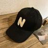 Estilo coreano ins Letra N Casual Feminino Internet Celebridade Primavera Moda All-match Pequeno Fresco Casal Sunshade Duck Tongue Boné de beisebol Trendy