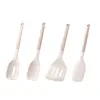 Nuevo Set de Espátulas de Silicona y Espumadera, Espátula Antiadherente para Cocina, Resistente a Altas Temperaturas, Raspador para Hornear, Utensilio de Cocina