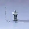Rocalla artificial en miniatura estilo chino y lámpara de piedra para micropaísajes, jardinería, bonsái, decoraciones DIY y adornos pequeños para terrarios en miniatura