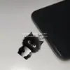 Adornos Colgantes Decorativos, Tapón Antipolvo para Teléfono Móvil, Tipo-C 2D Acrílico con Forma de Gato Lindo Pieza Plana de Interfaz