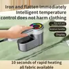 Vaporizador de Ropa Portátil de Mano Mini Plegable Giratorio Plancha Eléctrica Hogar Viaje Gran Capacidad Vapor Pantalla LCD Máquina de Planchar