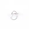 Anillo Abierto de Línea Irregular Geométrica Europea y Americana Moda Ins Minimalista Diseño Ajustable Joyería