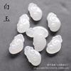 Colgante de Jade 15X25mm Aventurina Natural Jade Verde Tianshan Colgante Ruyi Accesorios para Pulsera Collar Pendiente DIY