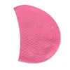 Gorro de natación para adultos de silicona de alta elasticidad, unisex, impermeable, protector de oídos, diseño de gota de agua, especialmente diseñado para entrenamiento en piscina, gorro de natación antideslizante