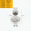 Base de brida de acero inoxidable para barra de toalla, Brida de techo para soporte de barra de cortina de ducha, Accesorios para barra de toalla, Base de tubo redondo