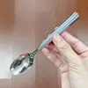 Cuchara Pequeña de Acero Inoxidable 304 con Mango Corto en Forma de Calabaza, Cuchara Doméstica de Alta Calidad, Cuchara para Remover Postres, Cucharilla de Café, Cucharilla de Té