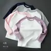 Camiseta de algodón cepillado de grado A para niños, camiseta interior de manga larga estilo raglán para niños y niñas, adecuada para primavera y otoño, para niños mayores