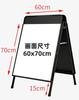 Suporte de exposição de outdoor para piso vertical KT board stand dupla face marca recrutamento leite chá promocional suporte de pôster de ferro