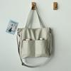 Bolsa tote de couro macio de alta qualidade bolsa mensageiro feminina de grande capacidade bolsa tote feminina combinável estilo coreano ins para estudantes bolsa de ombro