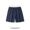 Pantalones Cortos Deportivos para Hombre y Mujer, Pantalones Finos de Verano Estilo Coreano de Longitud Media, Pantalones Casuales Anchos Rectos Sueltos de Cinco Puntos Negros