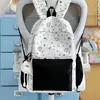 Mochila Ins de Estilo Coreano Nueva y Linda de Dibujos Animados para Mujer, Mochila Escolar para Estudiantes con Gran Capacidad y Graffiti Lindo, Mochila Dulce para Mujer