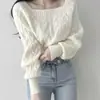 Suéter Grosso Torcido para Mulheres, Novo Agasalho de Outono e Inverno com um Design Elegante e Único, Top de Tricô Básico Ajustado e Lisonjeiro