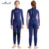 Traje de buceo para niños DIVE &amp; SAIL de 2,5 mm, de una pieza, cálido traje de baño de invierno para adolescentes, para hacer snorkel y surf.