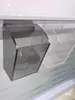 Acessório de Suspensão para Mesa: Porta-Caneta Flexível para Fenda de Tela, Caixa de Armazenamento para Estação de Trabalho, Cinza, Porta-Caneta Transparente