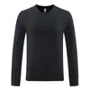 Camiseta Masculina de Outono Europeia e Americana com Gola Redonda e Mangas Longas Amazon Pulôver Solto Casual Camisa de Corpo Inteiro Masculina de Manga Longa