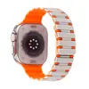 Correa Magnética de Silicona Omi de Dos Colores Nike para Correa Apple Correa Magnética de Cuatro Etapas para Iwatch