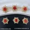 Pulsera Brazalete Collar Joyería de Copo de Nieve con Cierre de Cuentas DIY Corte Rosa Milenio Zirconia