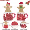 Caneca 2D de Homem de Gengibre com Luzes Decorações de Natal para Casa Interior e Exterior Pátio Jardim da Frente Terraço Exibição