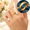Anillo "Riqueza Instantánea" de Acero de Titanio 2026 Nuevo para Mujer, Anillos de Pareja con Diseño de Nicho de Alta Gama, Anillo de Moneda de Cobre que No Se Desvanece