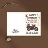 Juego de tarjetas de felicitación navideñas de Amazon, fútbol, Santa Claus de dibujos animados estilo australiano, tarjeta plegable con bendición festiva